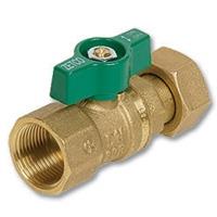 Zetco Series 1071 FI x Nut & Tail WaterMarked DZR Brass Ball Valve