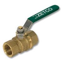 Zetco Series 1094 Zetco WaterMarked DZR Brass Ball Valve F&F Stainless Steel Ball & Lever