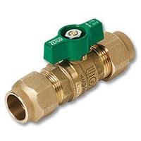 Zetco Series 1341 Zetco WaterMarked DZR Brass Ball Valve Conetite Compression