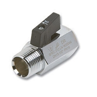 Series 1406 WaterMarked High Polish Chrome Plated Mini Ball Valve M&F