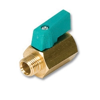 Series 1412 Zetco WaterMarked DZR Brass Mini Ball Valve M&F