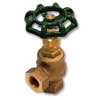 Series 1724 Zetco Bronze WaterMarked Angled Needle Valve