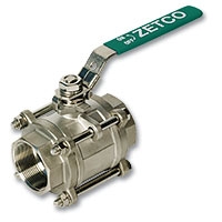 Series 4419 Zetco WaterMarked 3-Piece Stainless Steel Ball Valve