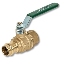 Series 6101 Zetco WaterMarked DZR Brass Press-fit x FI Lever Handle