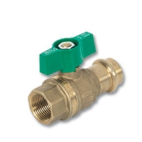 Series 6104 Zetco WaterMarked DZR Brass Press-fit x FI T Handle